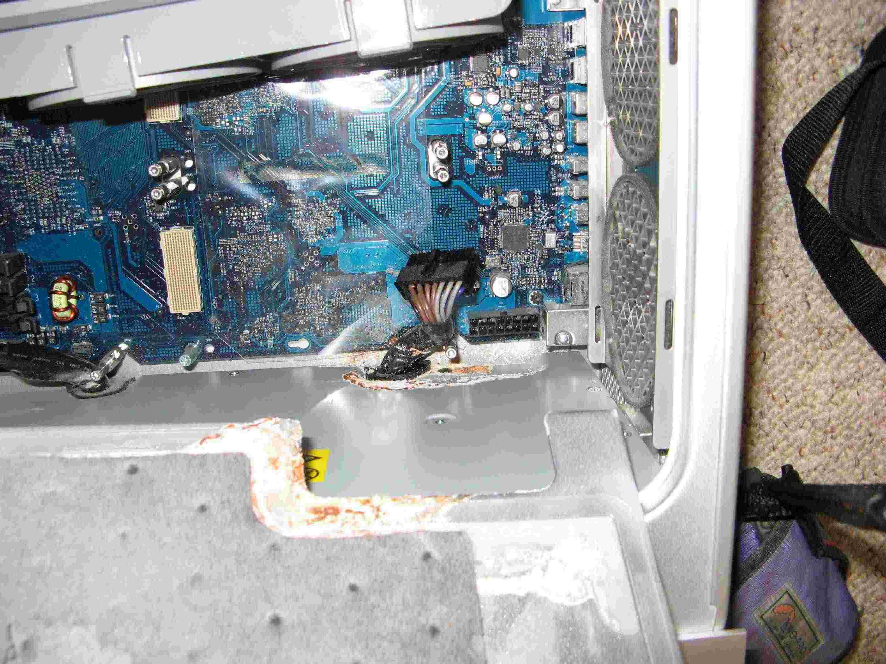 Power supply cover plate and "diaper"